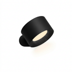 Black wall lamp on a white background
