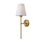 Gold lamp with a higher camera viewpoint and concealed shade frame